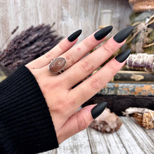 Sunstone Ring in Silver Size 6.5/ Foxlark Collection - One of a Kind