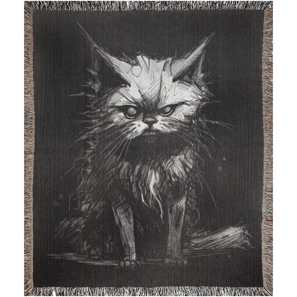 Stray Cat - Woven Blanket - Foxlark Crystal Jewelry