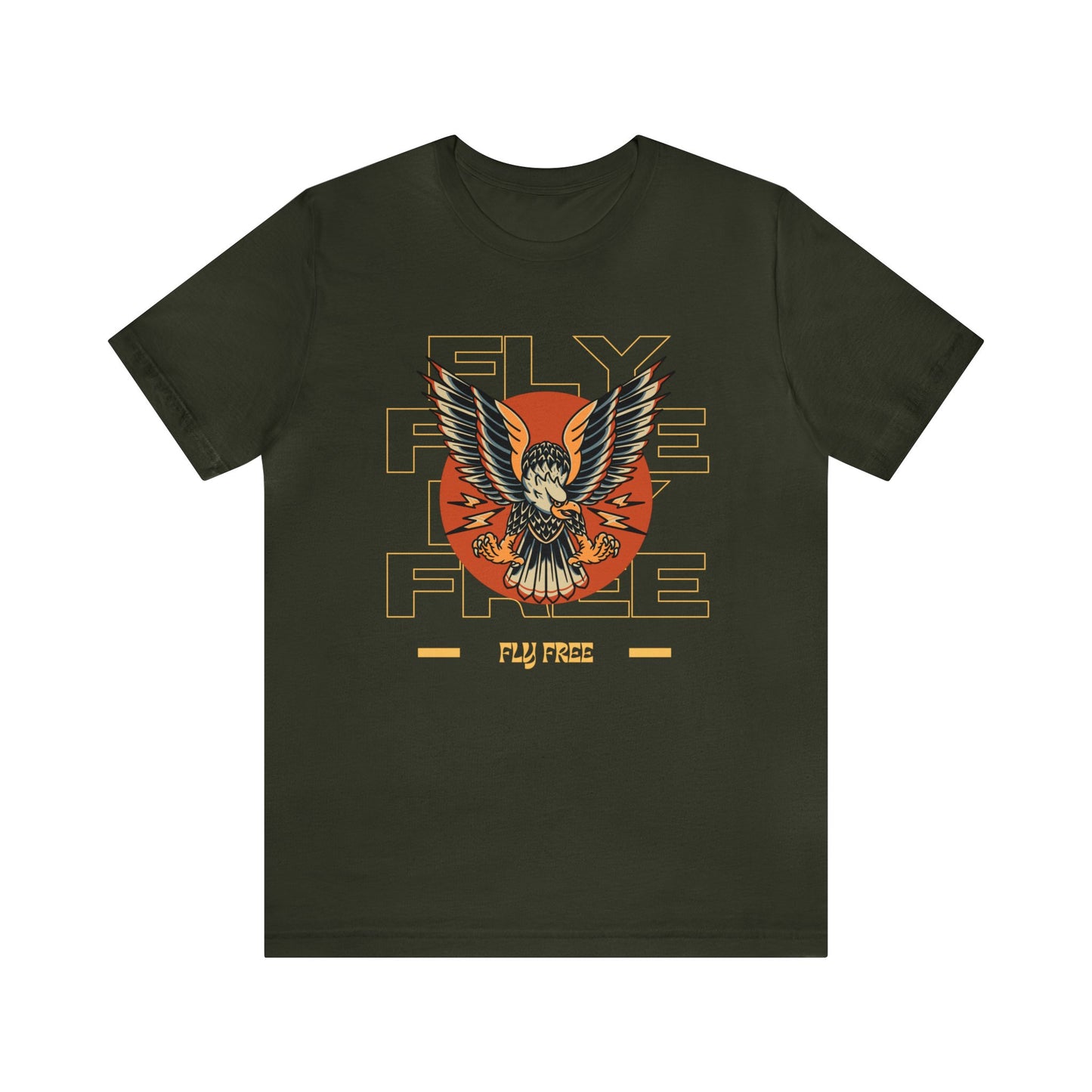 Fly Free Eagle Tattoo T-shirt / Traditional Tattoo Tee Shirt / Punk Rock Clothing Tshirt Rockabilly Psychobilly Freak Goth - Foxlark Crystal Jewelry