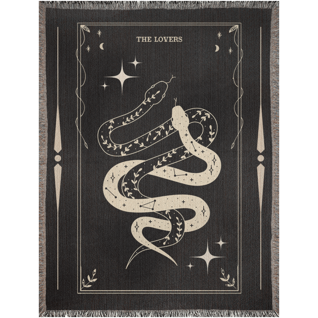 The Lovers Tarot - Woven Blanket - Foxlark Crystal Jewelry