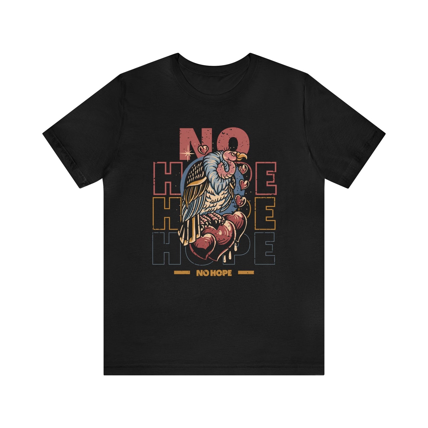 No Hope Vulture Tattoo T-shirt / Traditional Tattoo Tee Shirt / Punk Rock Clothing Tshirt Rockabilly Psychobilly Freak Goth - Foxlark Crystal Jewelry