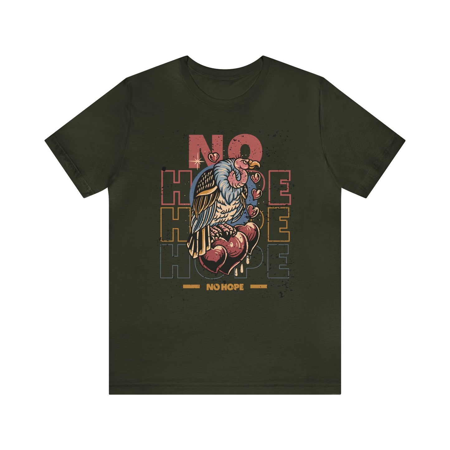 No Hope Vulture Tattoo T-shirt / Traditional Tattoo Tee Shirt / Punk Rock Clothing Tshirt Rockabilly Psychobilly Freak Goth - Foxlark Crystal Jewelry