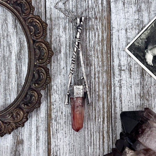 Garden Quartz Crystal Necklace in Silver /Sticks & Stones Collection