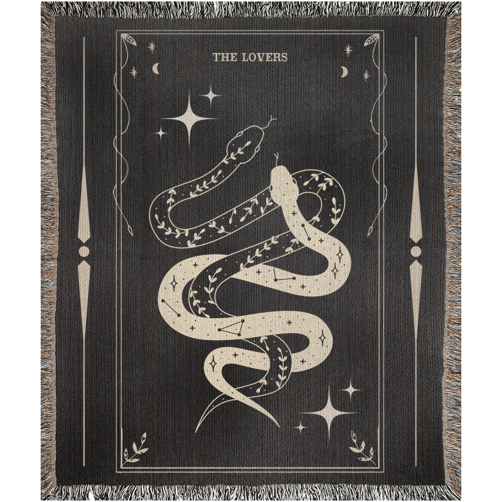 The Lovers Tarot - Woven Blanket - Foxlark Crystal Jewelry