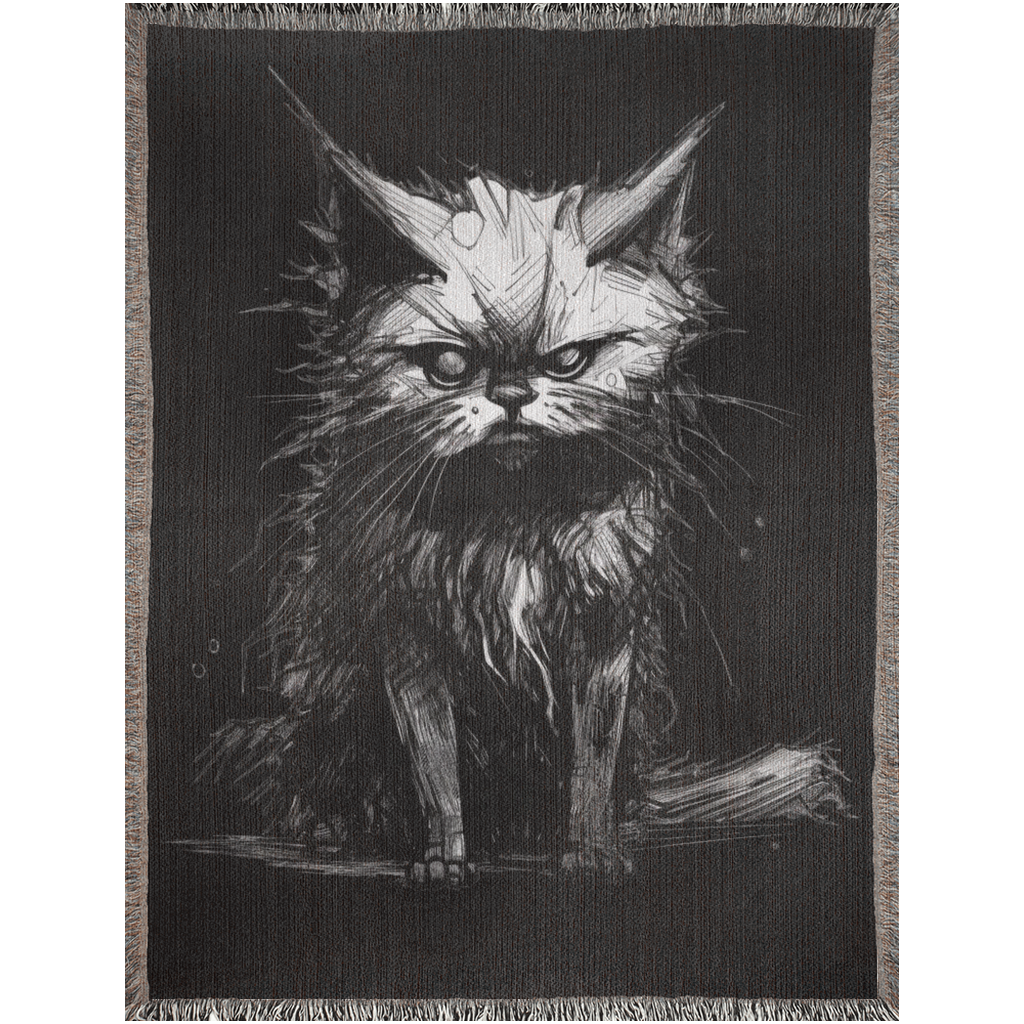 Stray Cat - Woven Blanket - Foxlark Crystal Jewelry