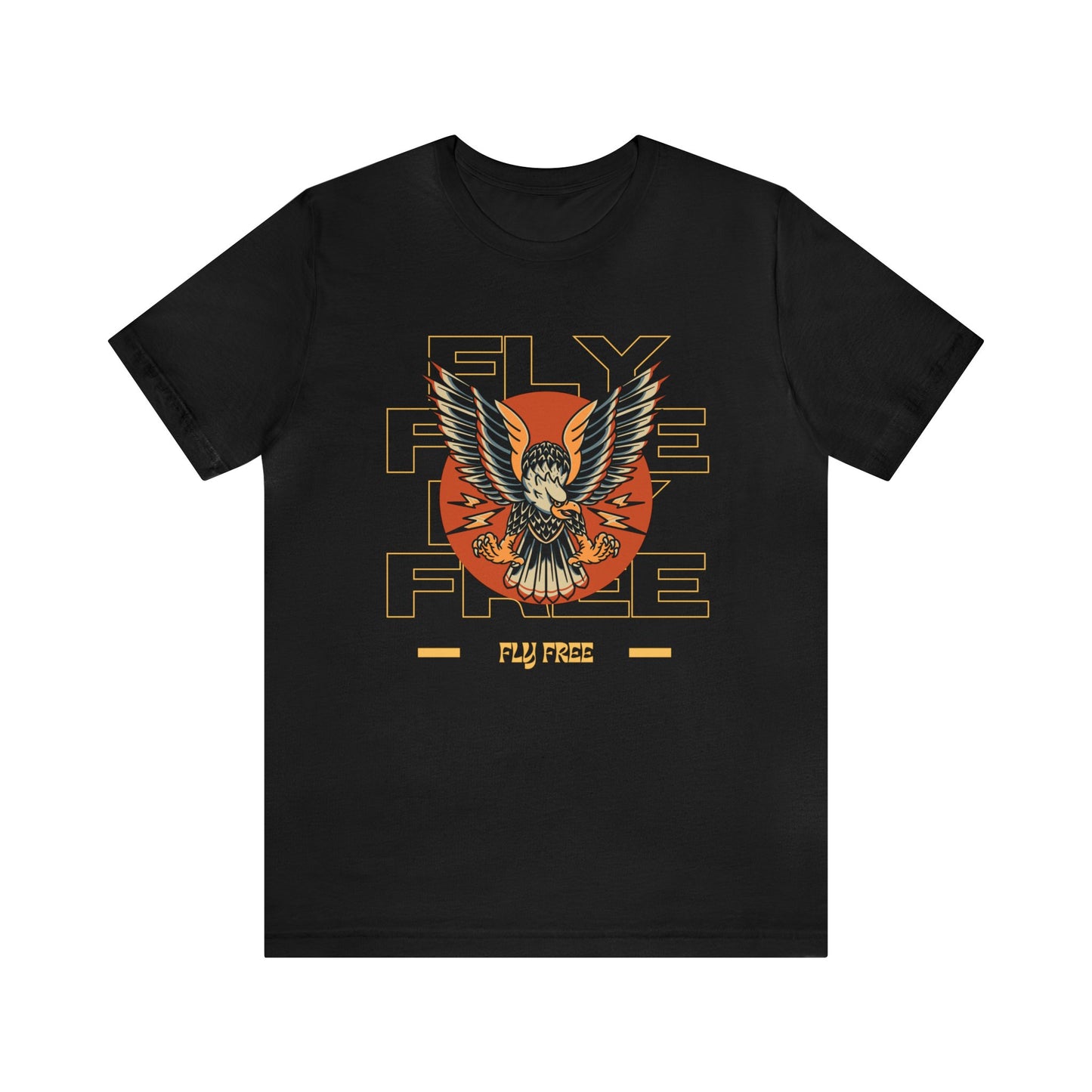 Fly Free Eagle Tattoo T-shirt / Traditional Tattoo Tee Shirt / Punk Rock Clothing Tshirt Rockabilly Psychobilly Freak Goth - Foxlark Crystal Jewelry