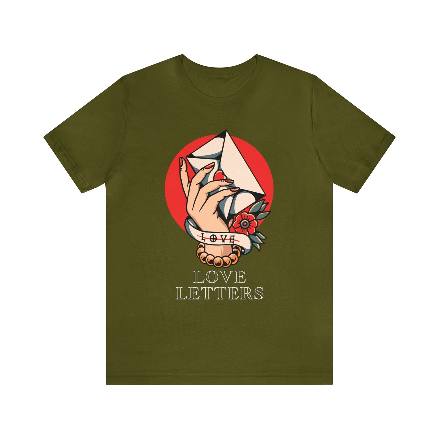 Love Letters Tattoo T-shirt / Traditional Tattoo Tee Shirt / Punk Rock Clothing Tshirt Rockabilly Psychobilly Freak Goth - Foxlark Crystal Jewelry