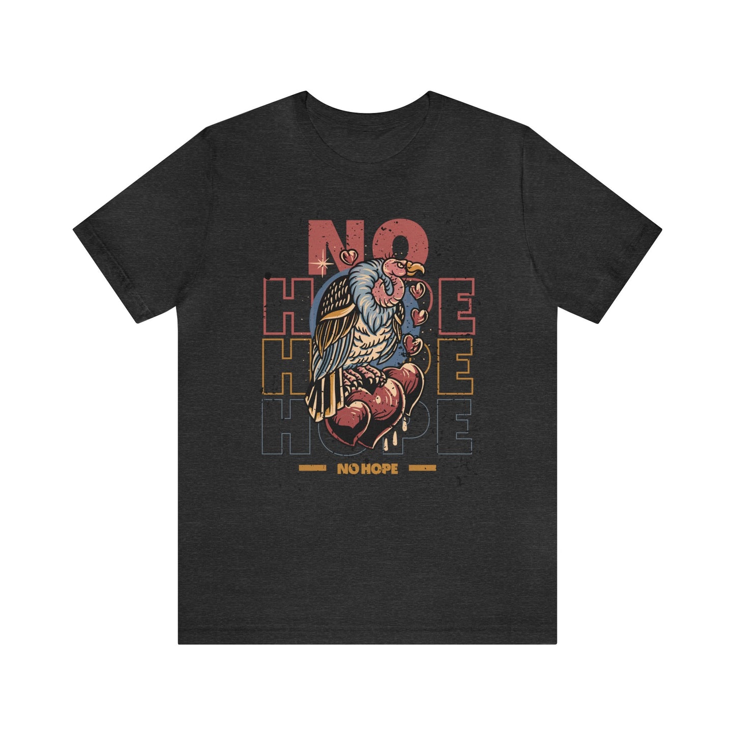 No Hope Vulture Tattoo T-shirt / Traditional Tattoo Tee Shirt / Punk Rock Clothing Tshirt Rockabilly Psychobilly Freak Goth - Foxlark Crystal Jewelry