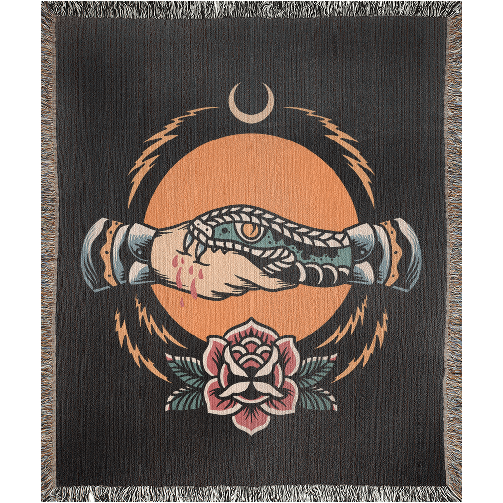 Trust No One - Woven Blanket - Foxlark Crystal Jewelry