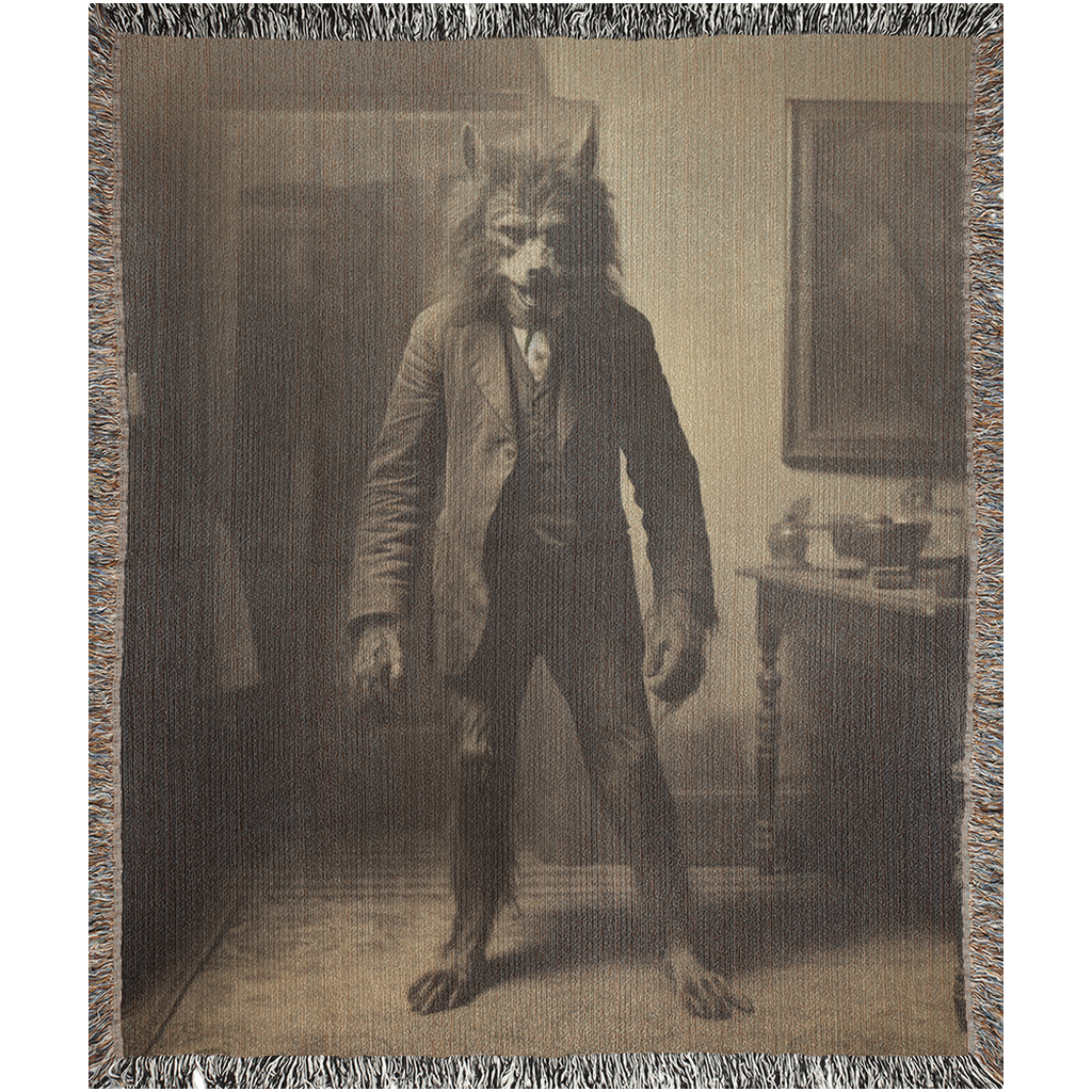 Wolf Man - Woven Blanket - Foxlark Crystal Jewelry