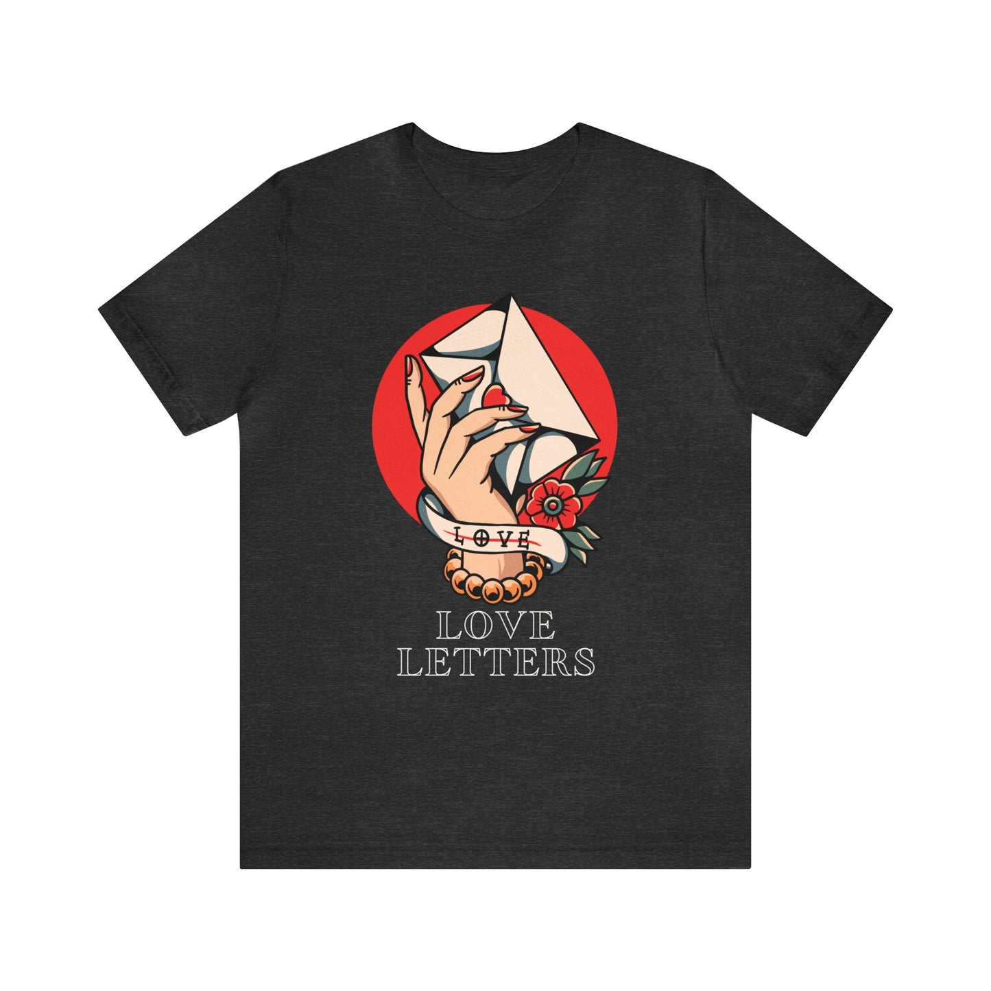 Love Letters Tattoo T-shirt / Traditional Tattoo Tee Shirt / Punk Rock Clothing Tshirt Rockabilly Psychobilly Freak Goth - Foxlark Crystal Jewelry
