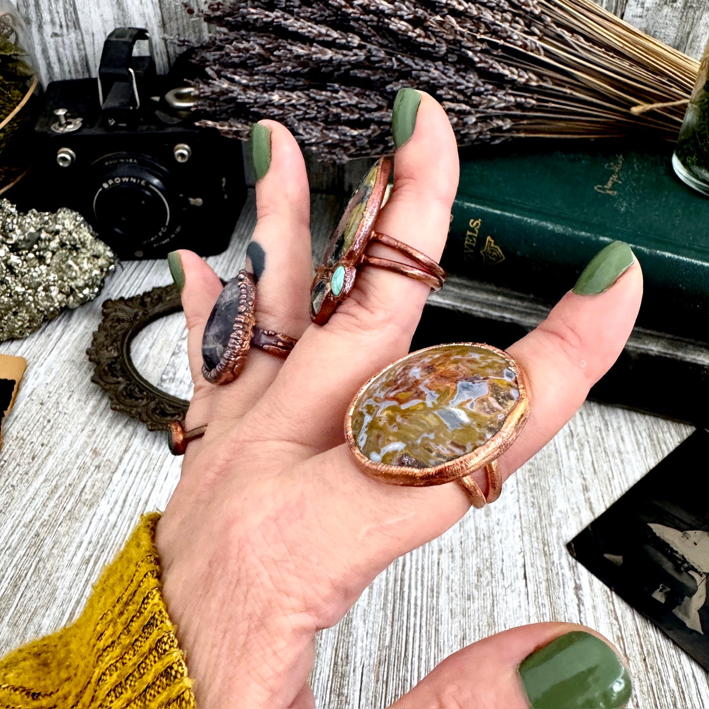 Size 8 Copper / Silver FLASH SALE - NEW or Discontinued or Imperfect Jewelry - # 180 - 183