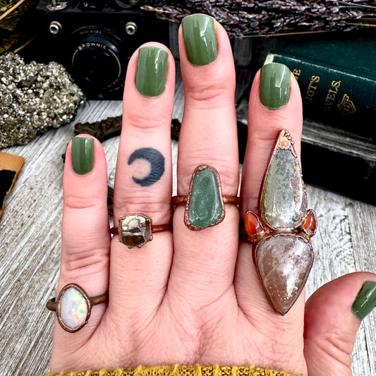 Size 8.5 Copper / Silver FLASH SALE - NEW or Discontinued or Imperfect Jewelry - # 196 - 199