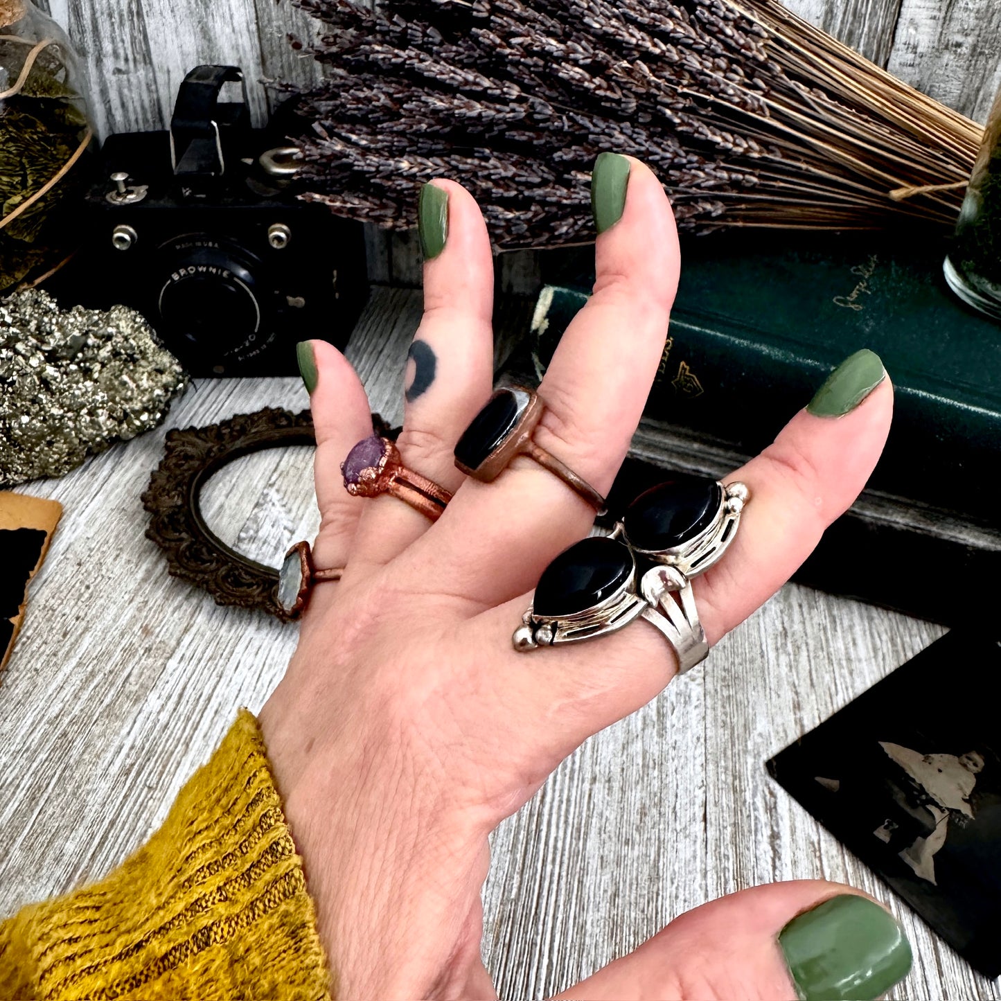Size 9 Copper / Silver FLASH SALE - NEW or Discontinued or Imperfect Jewelry - # 208 - 211