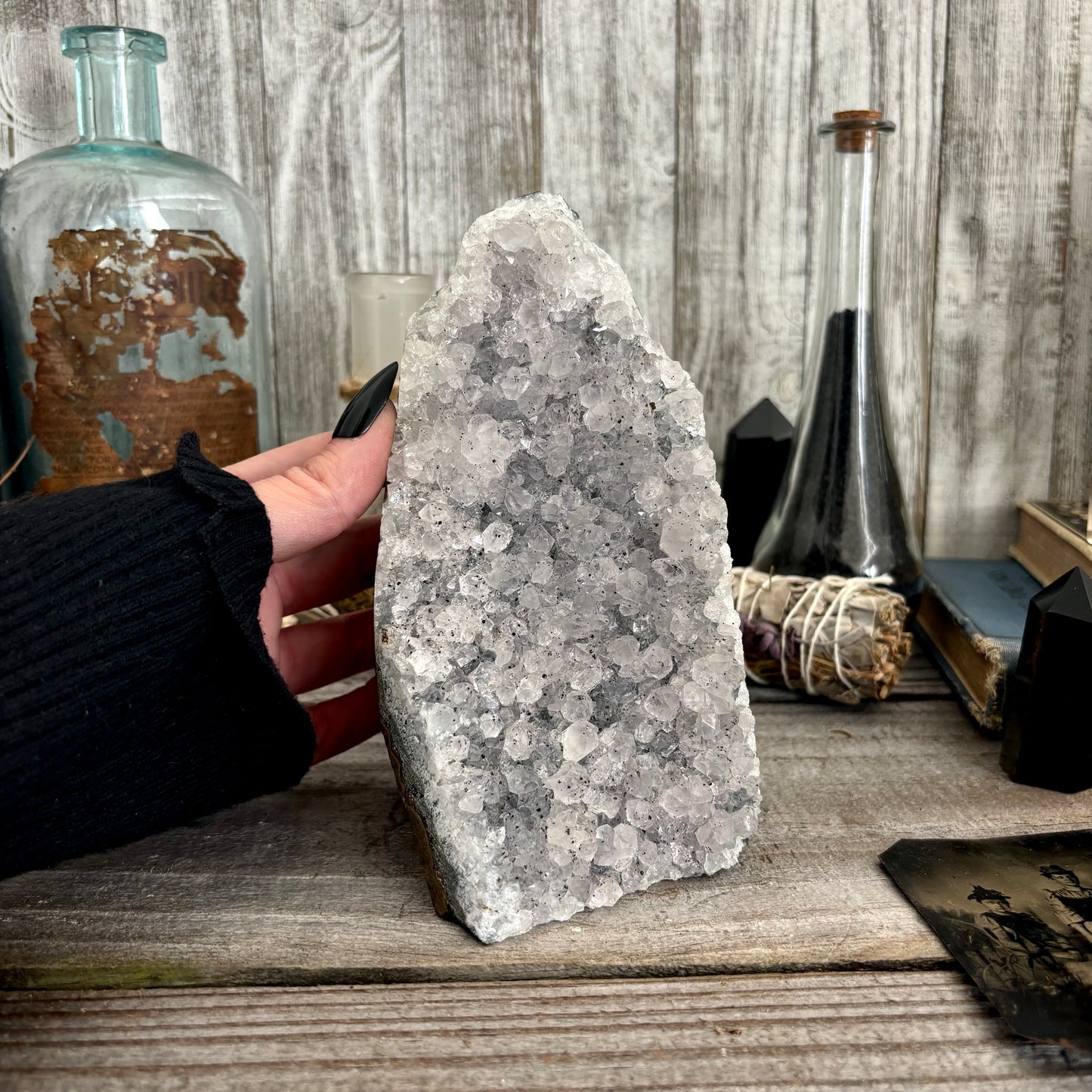 Large Self Standing Amethyst Geode Crystal Cluster / FoxlarkCrystals