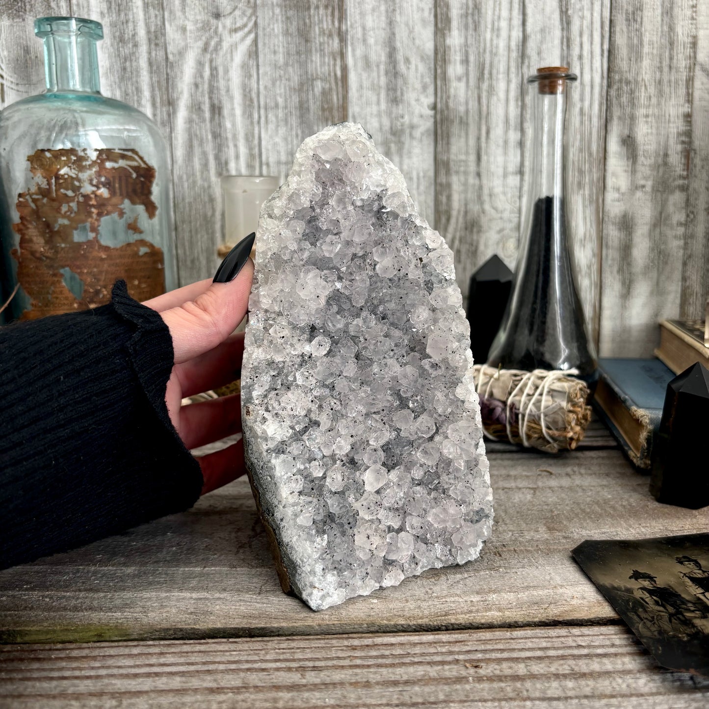 Large Self Standing Amethyst Geode Crystal Cluster / FoxlarkCrystals