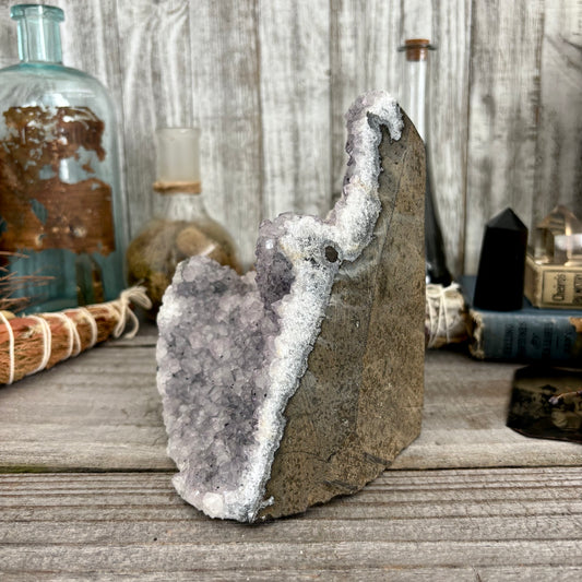 Large Self Standing Amethyst Geode Crystal Cluster / FoxlarkCrystals