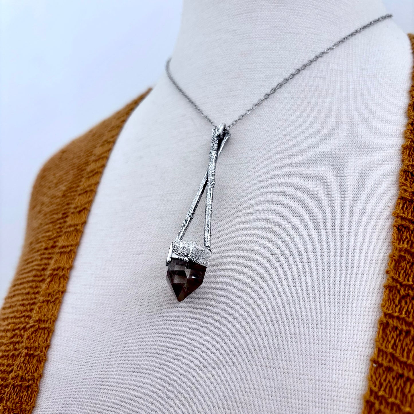 Included Quartz Crystal Necklace in Silver / Sticks & Stones Collection