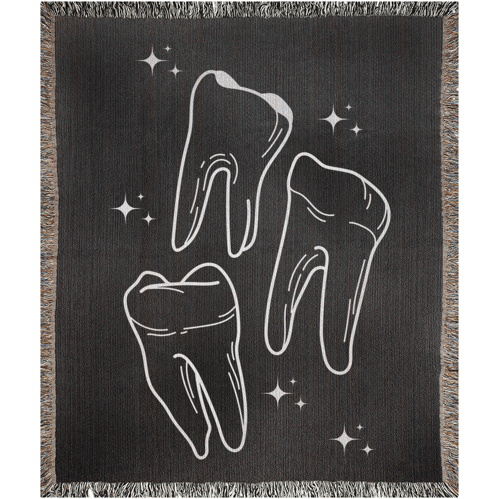 Teeth - Woven Blanket - Foxlark Crystal Jewelry