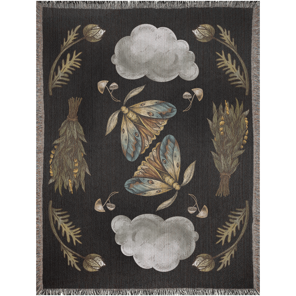 Moth Magic - Woven Blanket - Foxlark Crystal Jewelry