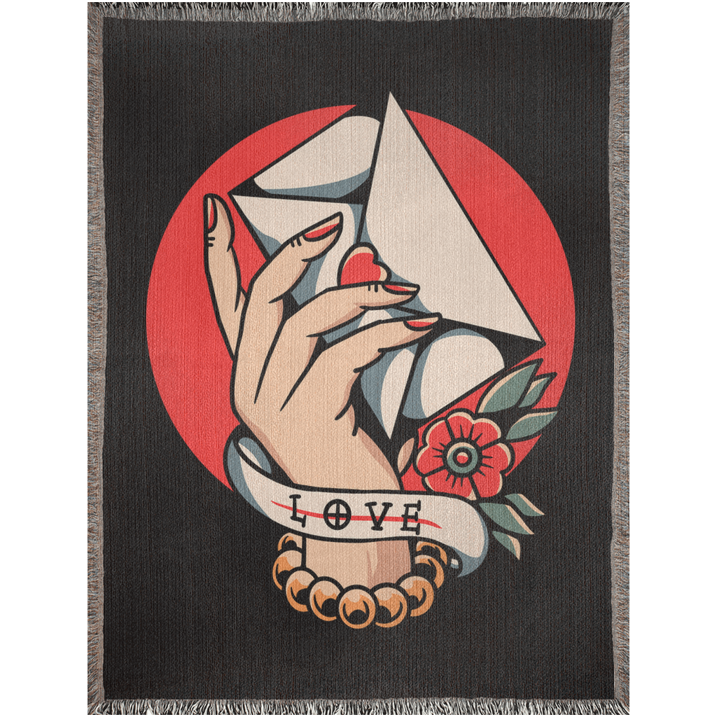 Love Letter - Woven Blanket - Foxlark Crystal Jewelry