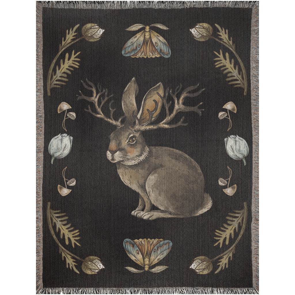 Jackalope Magic - Woven Blanket - Foxlark Crystal Jewelry