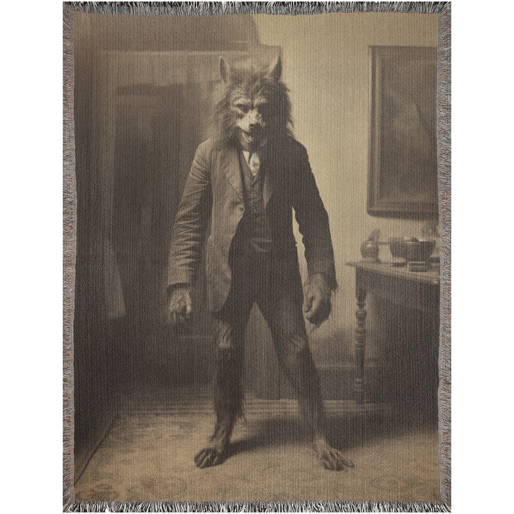 Wolf Man - Woven Blanket - Foxlark Crystal Jewelry