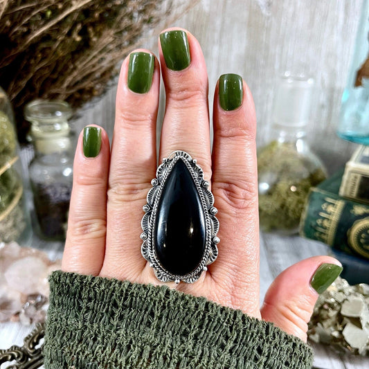 Big Bold Jewelry, Big Crystal Ring, Big Ring, Big Stone Ring, Black Onyx Ring, Bohemian Ring, Boho Jewelry, Boho Ring, Crystal Ring, Etsy Id 1151574499, Foxlark Alchemy, FOXLARK- RINGS, Gypsy Ring, Jewelry, Rings, Statement Rings, Wholesale