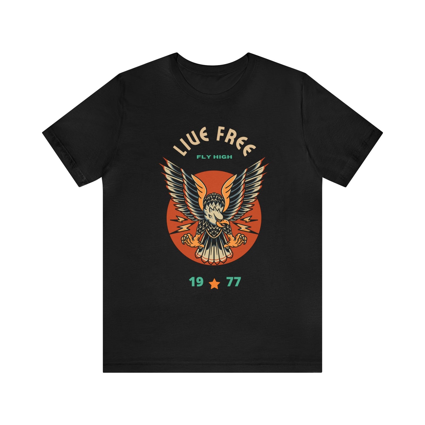 Live Free Tattoo T-shirt / Traditional Tattoo Tee Shirt / Punk Rock Clothing Tshirt Rockabilly Psychobilly Freak Goth - Foxlark Crystal Jewelry