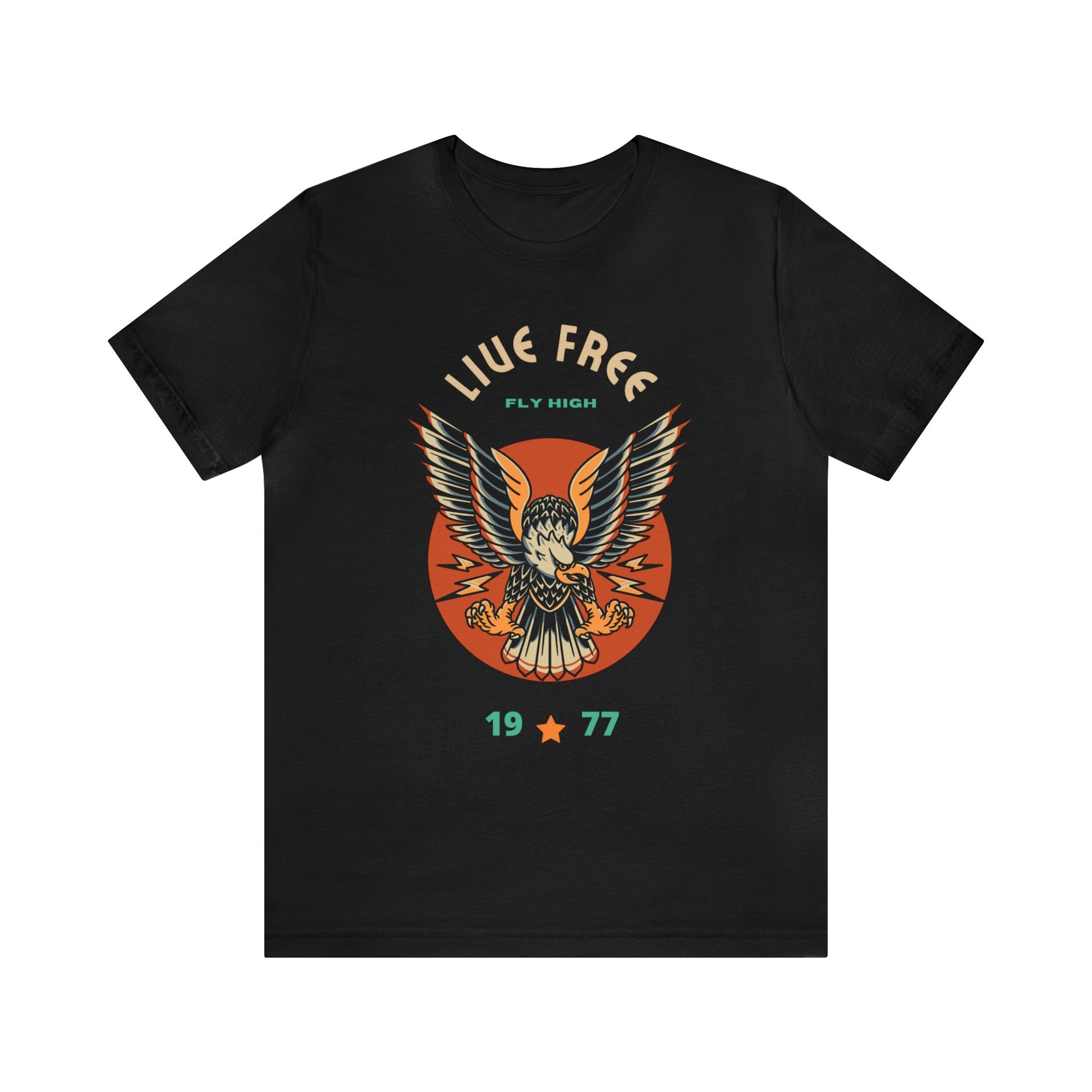 Live Free Tattoo T-shirt / Traditional Tattoo Tee Shirt / Punk Rock Clothing Tshirt Rockabilly Psychobilly Freak Goth - Foxlark Crystal Jewelry