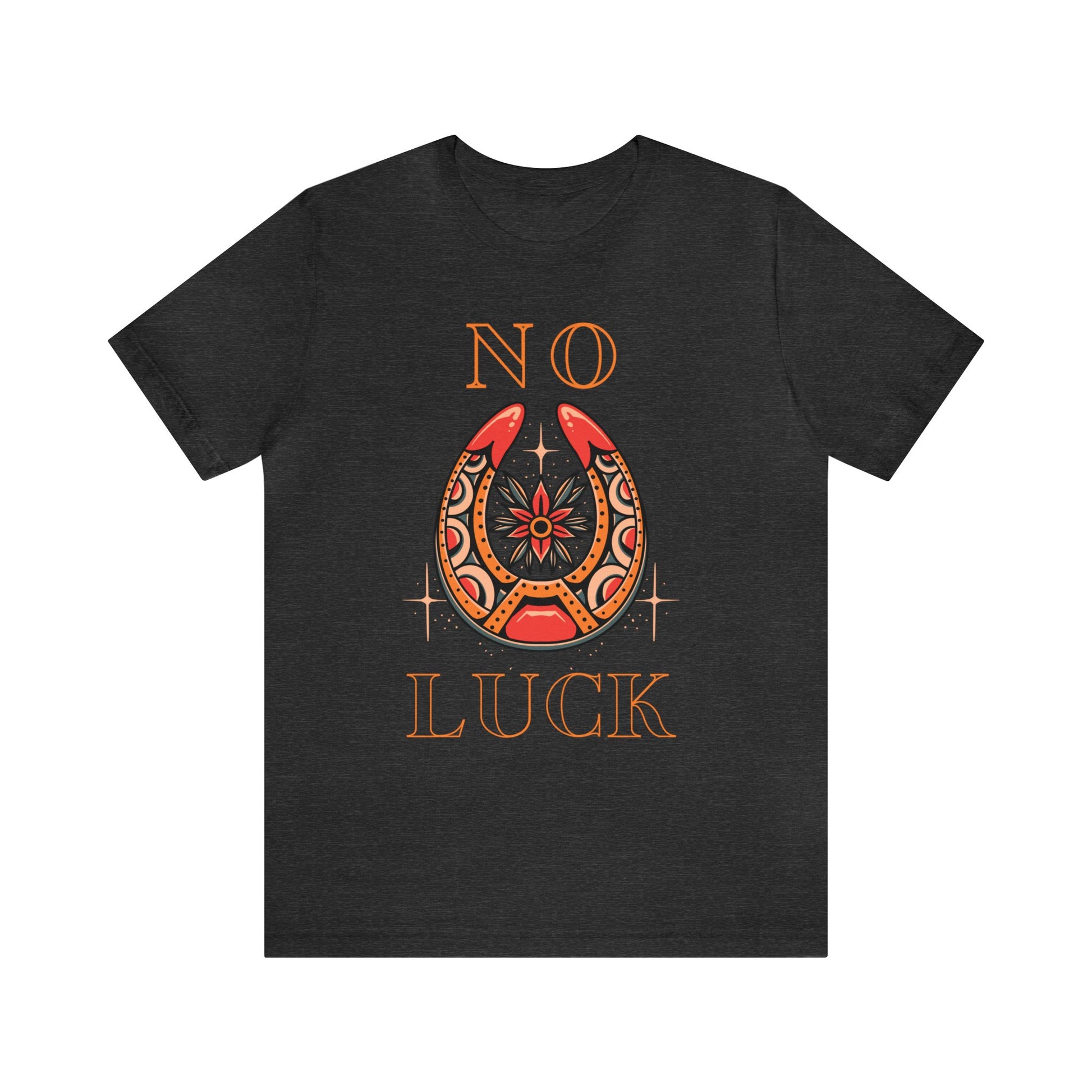 No Luck Tattoo T-shirt / Traditional Tattoo Tee Shirt / Punk Rock Clothing Tshirt Rockabilly Psychobilly Freak Goth - Foxlark Crystal Jewelry
