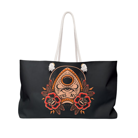 Planchette Traditional Tattoo Weekender Bag - Foxlark Crystal Jewelry