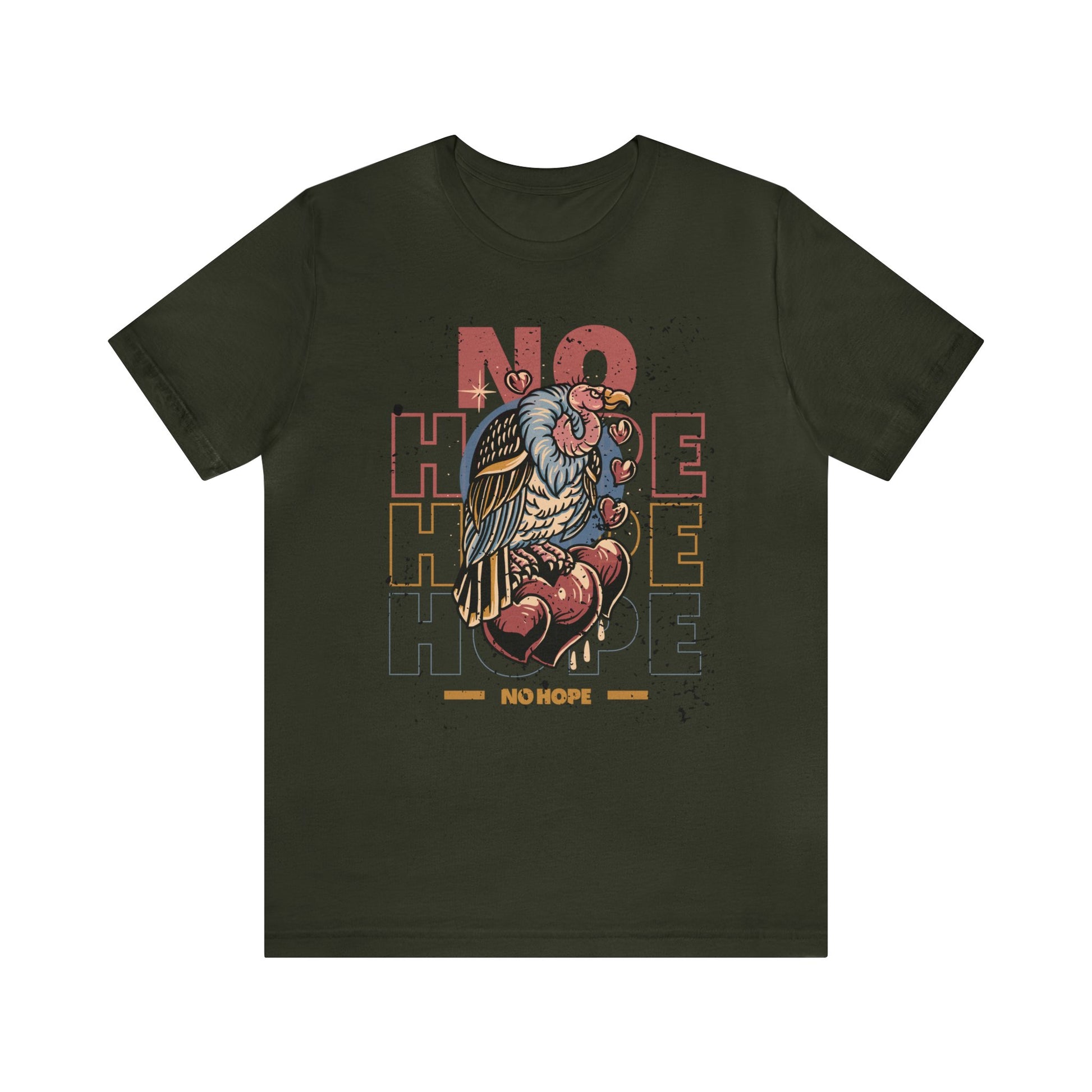 No Hope Vulture Tattoo T-shirt / Traditional Tattoo Tee Shirt / Punk Rock Clothing Tshirt Rockabilly Psychobilly Freak Goth - Foxlark Crystal Jewelry