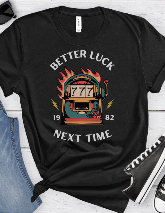 Better Luck Next Time Tattoo T-shirt / Traditional Tattoo Tee Shirt / Punk Rock Clothing Tshirt Rockabilly Psychobilly Freak Goth - Foxlark Crystal Jewelry