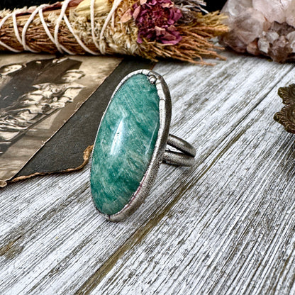 Aquamarine Ring Size 8.5  / Foxlark Crystal Jewelry Collection