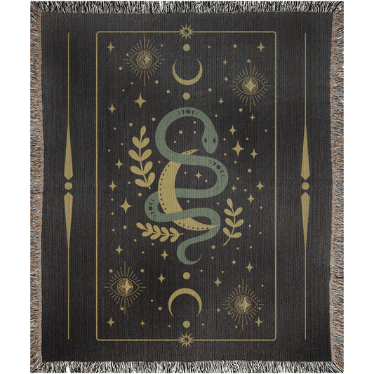 Celestial Snake - Woven Blanket - Foxlark Crystal Jewelry
