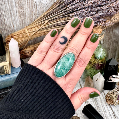 Aquamarine Ring Size 8.5  / Foxlark Crystal Jewelry Collection