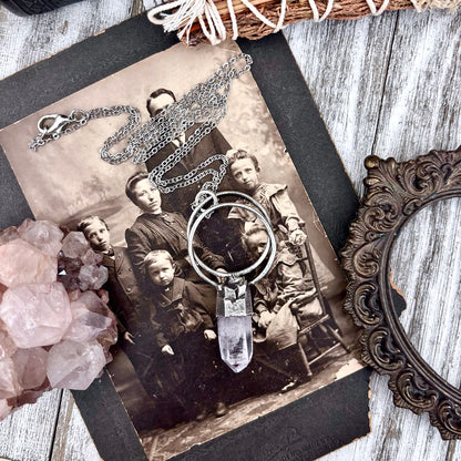 Big Raw Vera Cruz Amethyst Necklace in Fine Silver / Foxlark Collection - One of a Kind