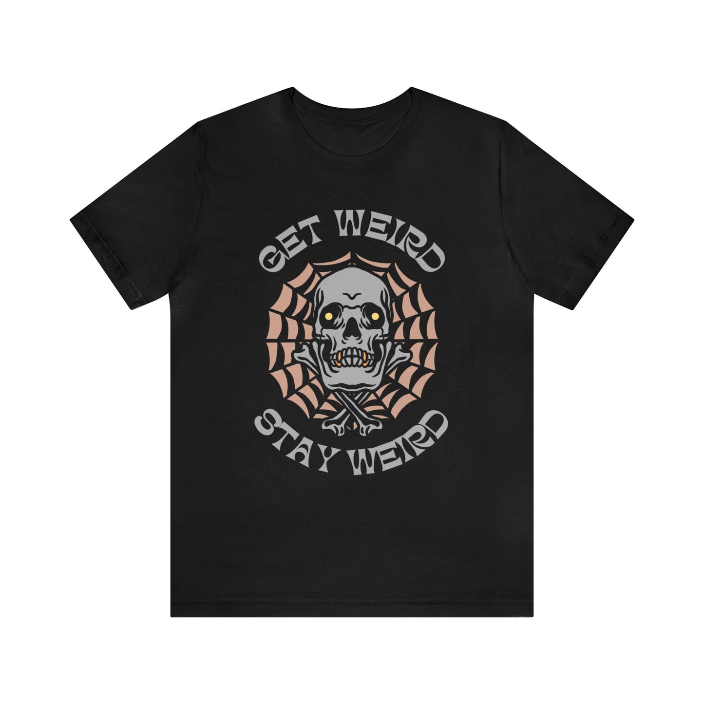 Get Weird Stay Weird Tattoo T-shirt / Traditional Tattoo Tee Shirt / Punk Rock Clothing Tshirt Rockabilly Psychobilly Freak Goth - Foxlark Crystal Jewelry