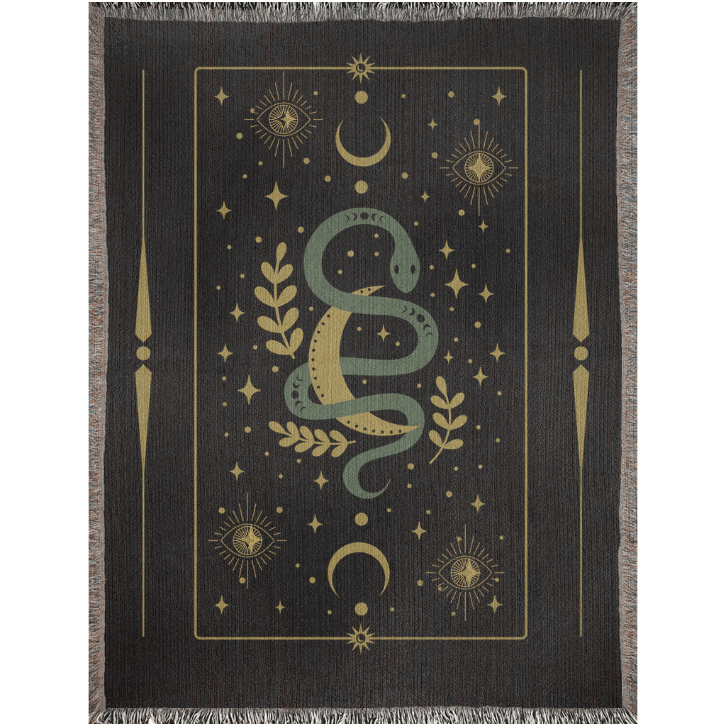 Celestial Snake - Woven Blanket - Foxlark Crystal Jewelry