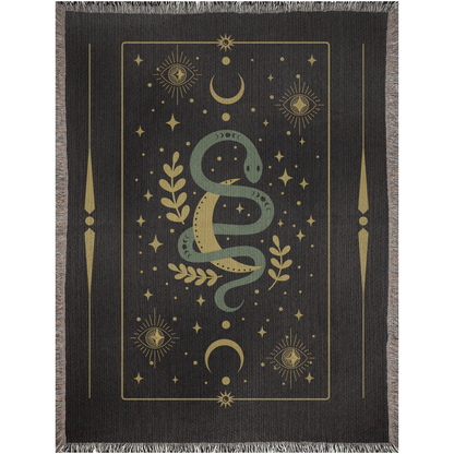 Celestial Snake - Woven Blanket