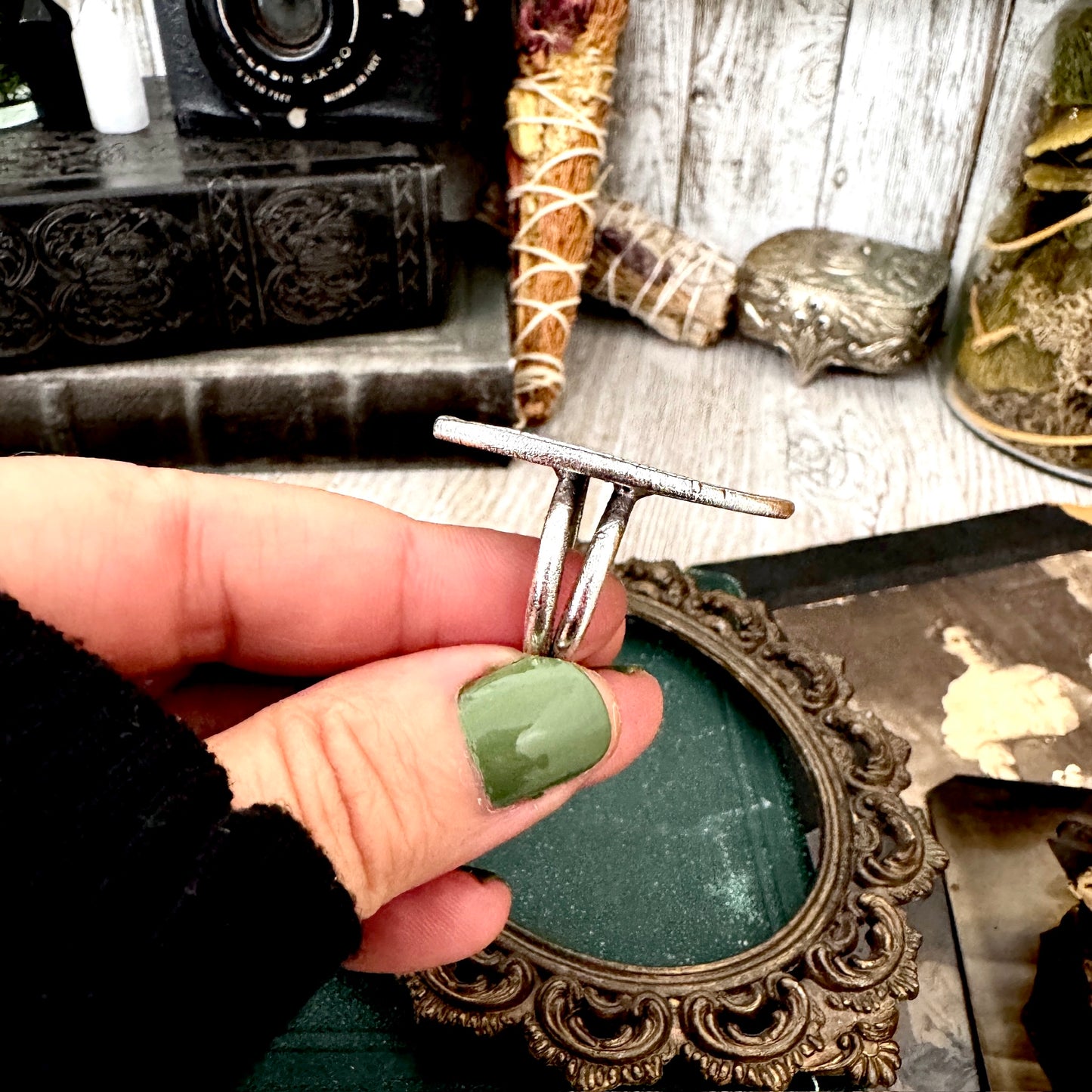 Lucky Penny Club - Vintage Rosie Riveter Pressed Penny Ring Fine Silver Size 10 / One of a Kind