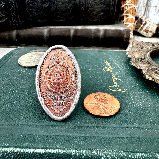 Lucky Penny Club - Vintage My Lucky Penny Pressed Penny Ring Fine Silver Size 9 / One of a Kind