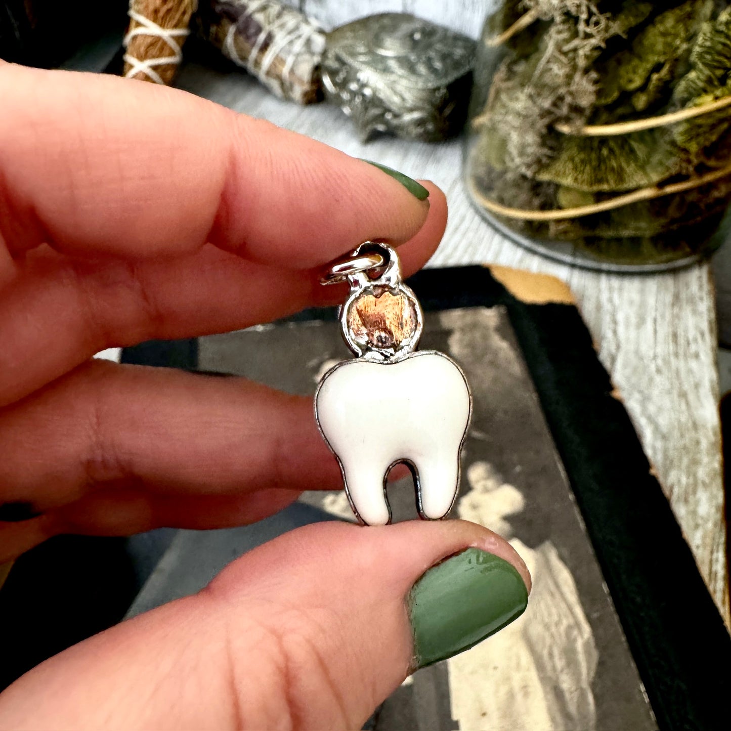 Lucky Penny Club - Tooth Fairy Necklace Fine Silver - One of a Kind