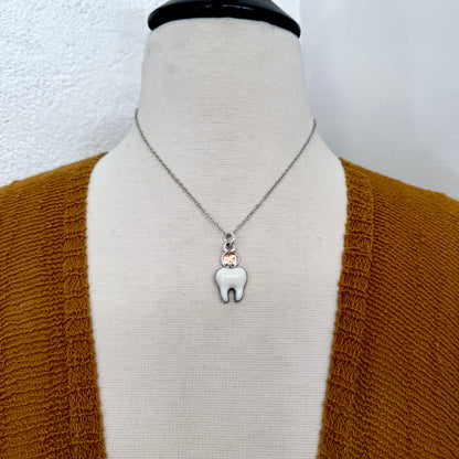Lucky Penny Club - Tooth Fairy Necklace Fine Silver - One of a Kind