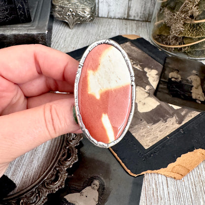 The Colossal Collection - Mookaite Ring Fine Silver Size 11 / One of a Kind