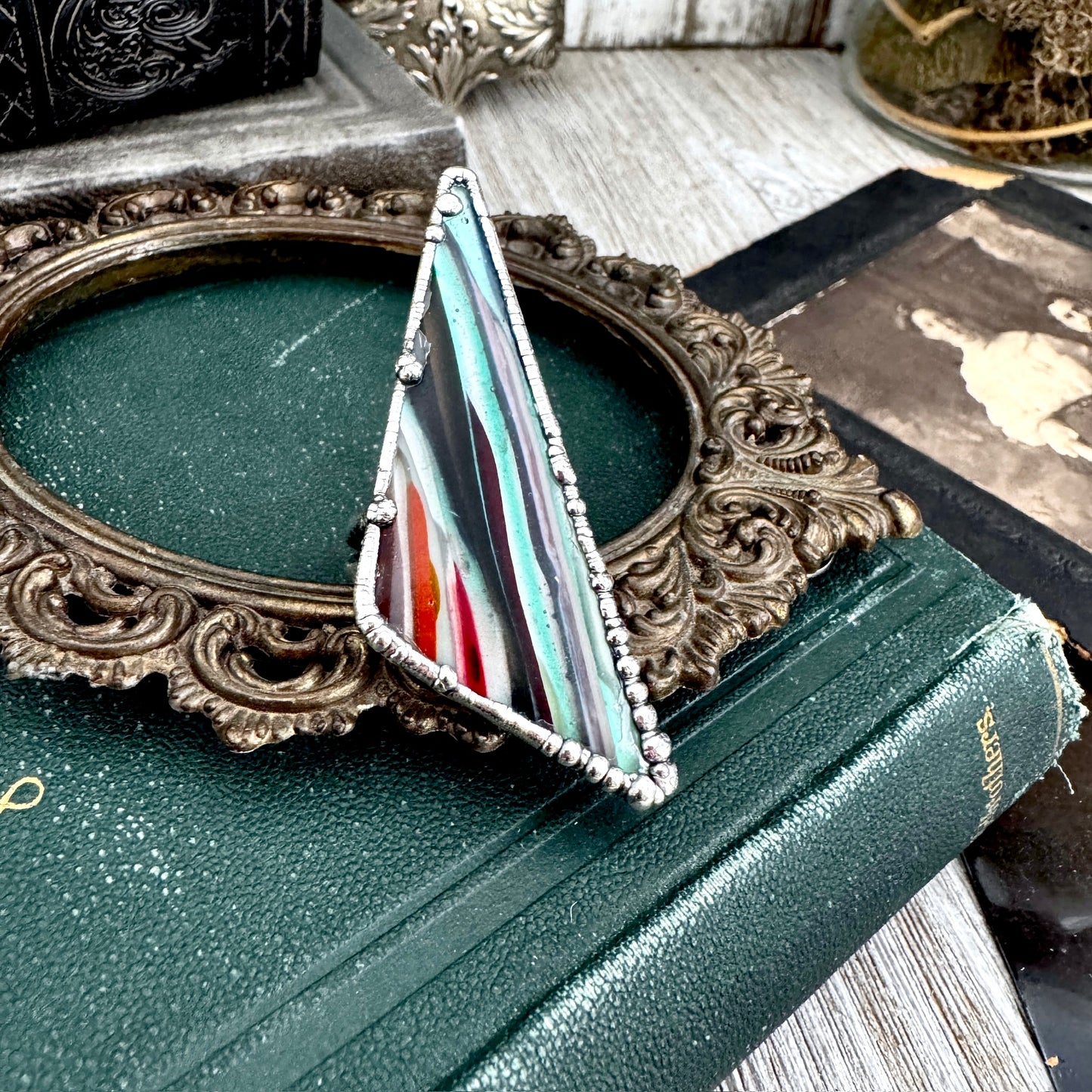 The Colossal Collection - Surfite Ring Fine Silver Size 9 / Foxlark Collection - One of a Kind