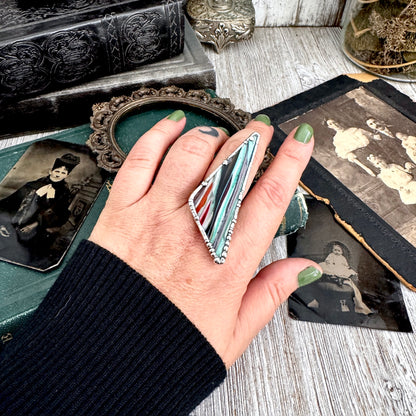 The Colossal Collection - Surfite Ring Fine Silver Size 9 / Foxlark Collection - One of a Kind