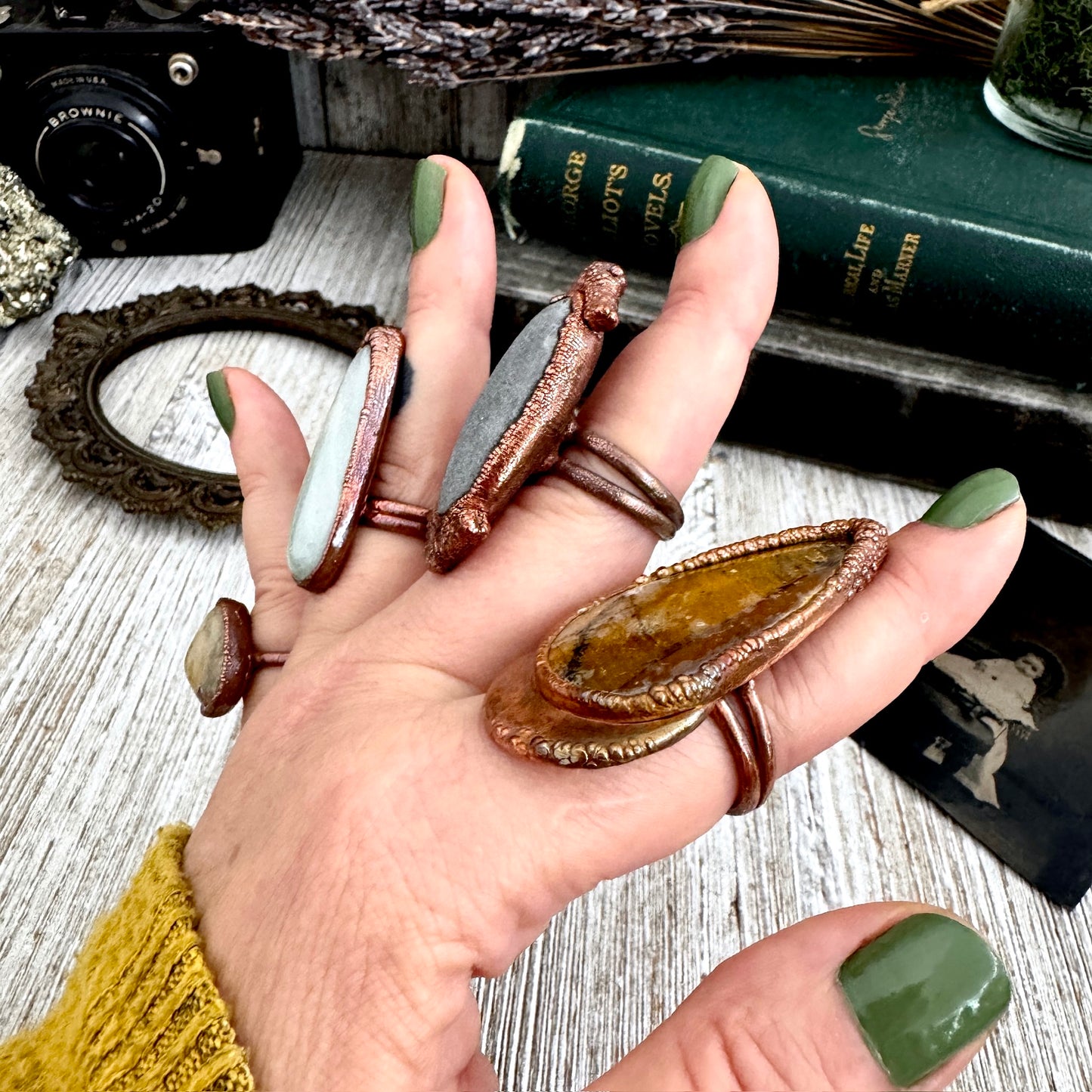 Size 8 Copper / Silver FLASH SALE - NEW or Discontinued or Imperfect Jewelry -  # 184 - 187