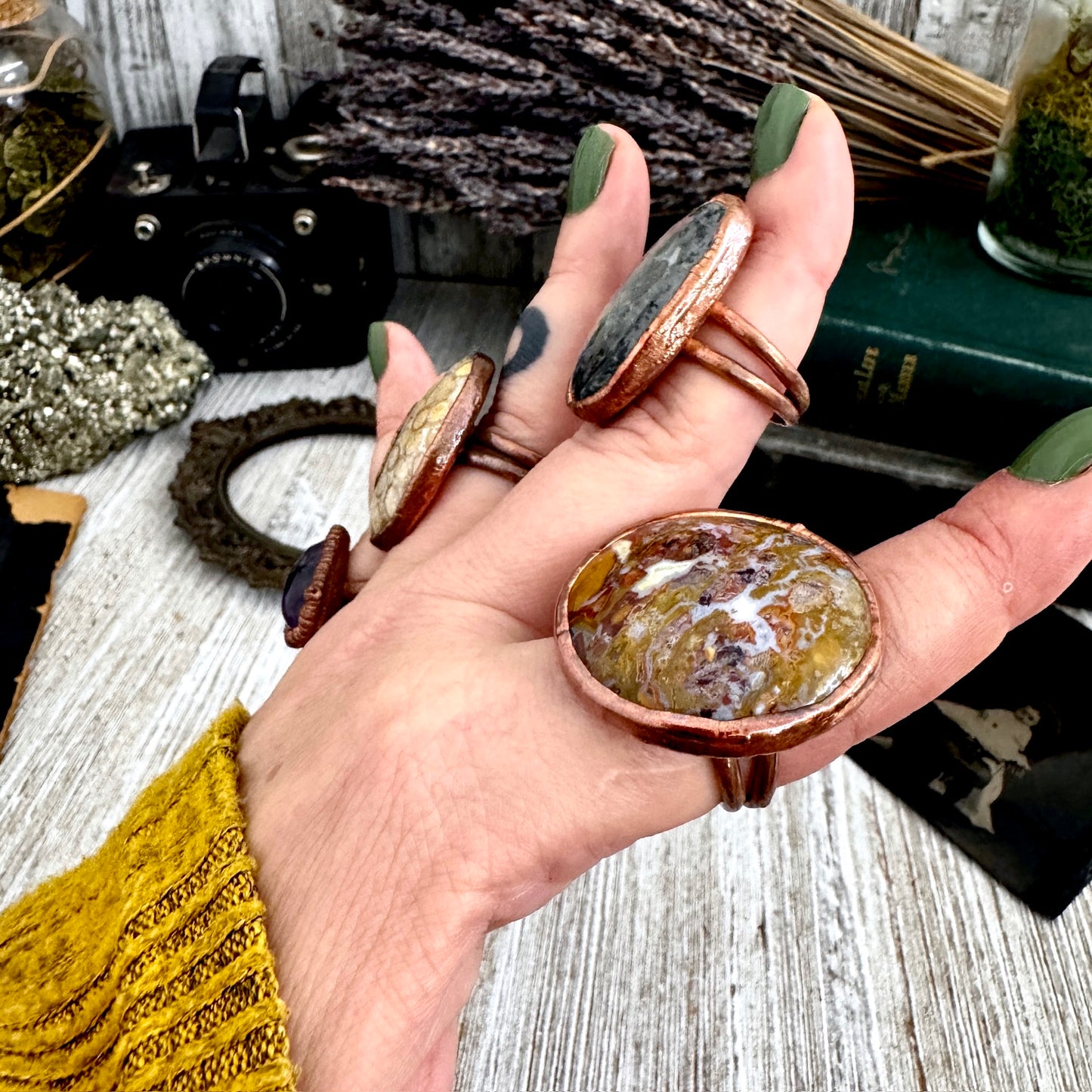 Size 9 Copper / Silver FLASH SALE - NEW or Discontinued or Imperfect Jewelry -  # 224 - 227